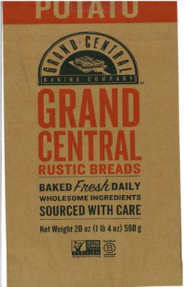 Grand Central Bakery Potato Sourdough Bread bag