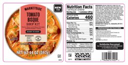 Marketside Tomato Bisque Soup Kit package